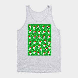 Skulls And Candy Canes Tank Top